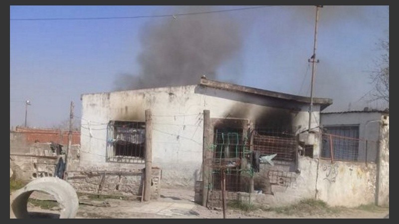 La casa del presunto autor del crimen, en zona norte de Santo Tomé.