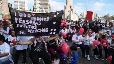 Masiva movilización por los derechos de salud y asistencia.