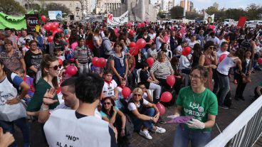 Masiva movilización por los derechos de salud y asistencia.