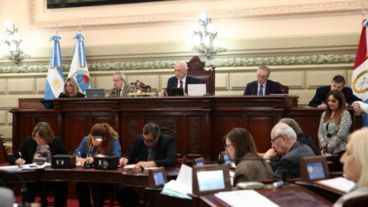 La Legislatura provincial dando unánime media sanción al cupo laboral trans.