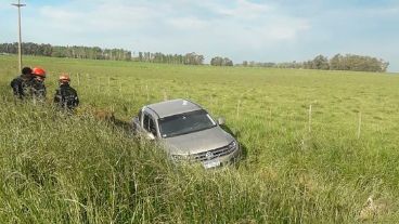 La camioneta en la que viajaba el nieto de Julio Grondona.