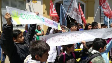 Fuertes mensajes de los alumnos.