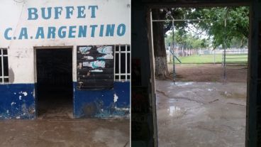 En el poli de Argentino se robaron hasta las puertas.