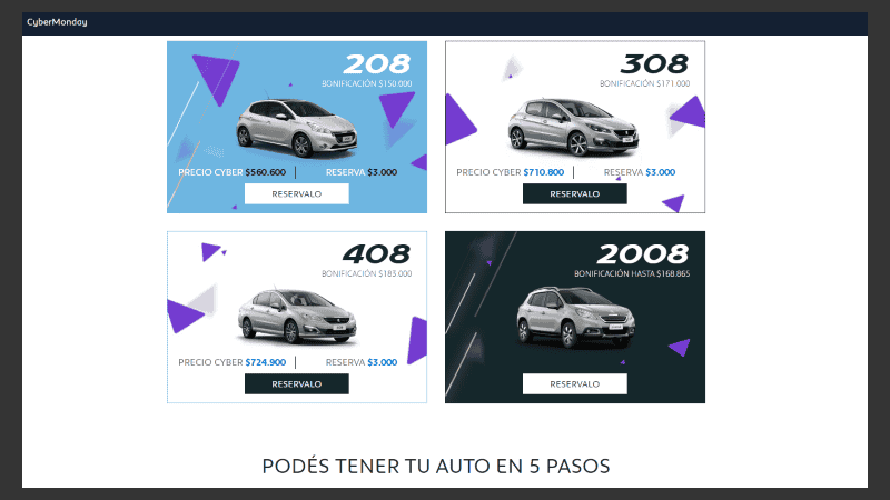 Peugeot es una de las marcas que tiene ofertas.