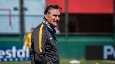 Bauza, más tranquilo tras la victoria.