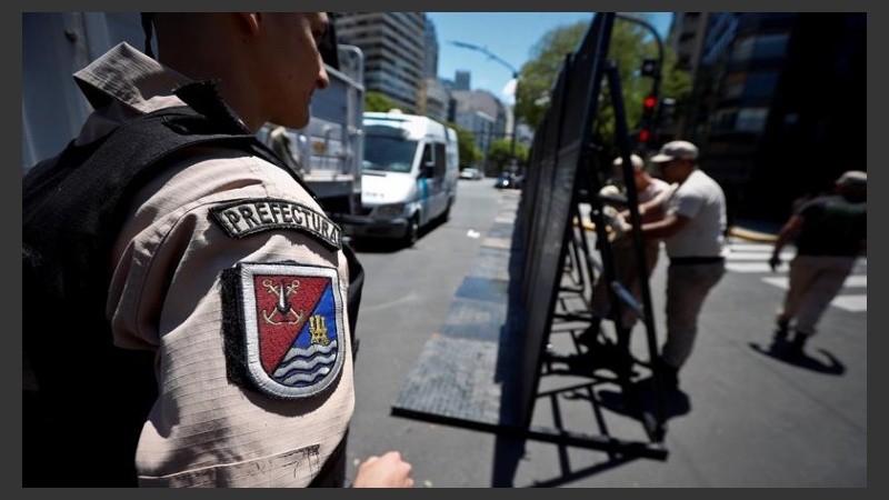 El operativo de seguridad se desplegó en Buenos Aires.