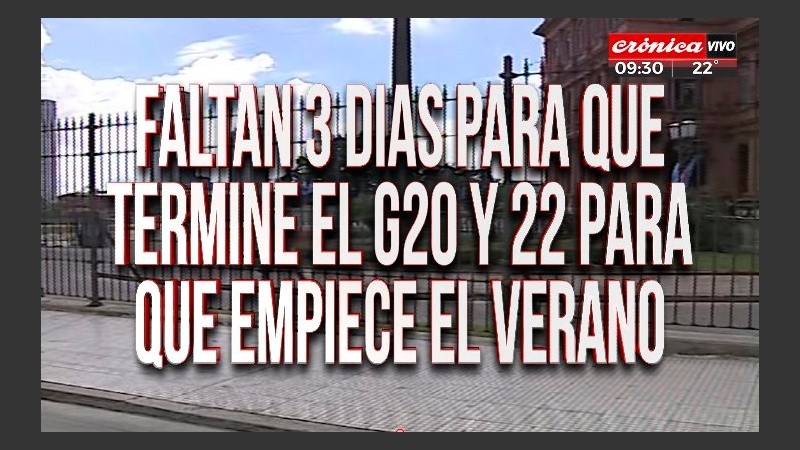 Bajo la consigna “El show del G20”, Crónica se hizo un festín.