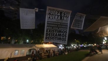 Protestas contra el G20 en Buenos Aires.