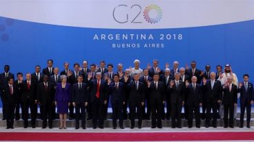 La foto de todos los líderes mundiales en el G20 de Costa Salguero.