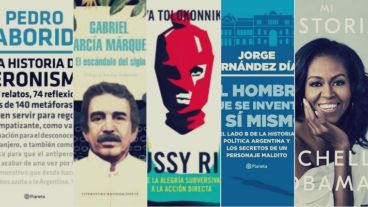 "Una historia del peronismo","El escándalo del siglo","El Libro Pussy Riot", "El hombre que se inventó a sí mismo" y "Mi historia", entre las novedades editoriales.