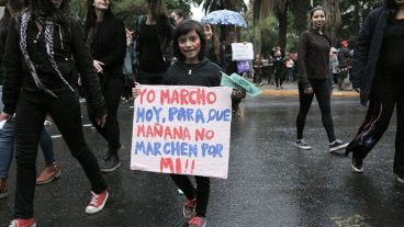 Postal de una marcha contra la violencia de género de octubre de 2016.