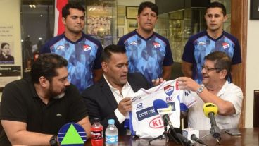 Gamboa, en su presentación en el Tricolor paraguayo.