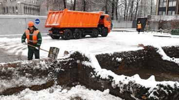 Los trabajos en las calles de Rusia.