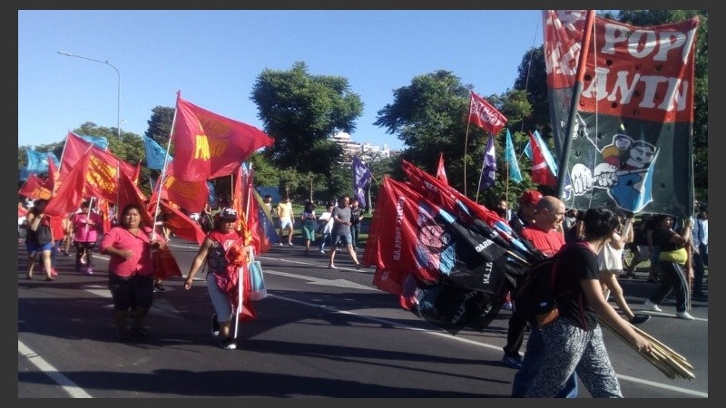 Los manifestantes reclamaron en Buenos Aires este martes.