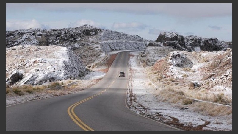 La primera nevada del año en las Altas Cumbres cordobesas podría producirse en febrero.