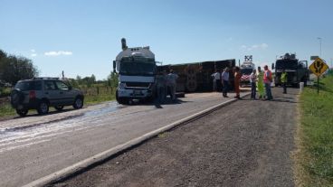 El choque ocurrió en la ruta A012.