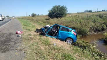 El siniestro vial ocurrió en la ruta A012.