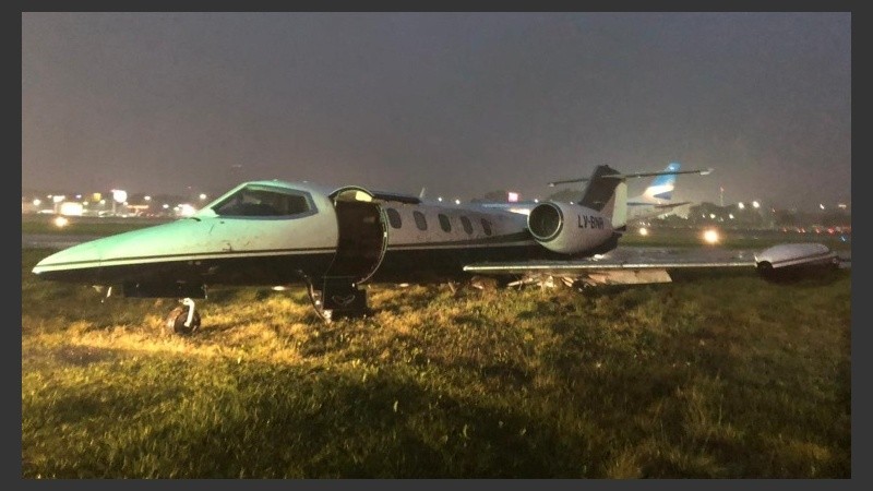 El avión que despistó este jueves al atardecer.