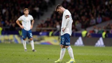 Messi jugó en la derrota ante Venezuela por 3 a 1.