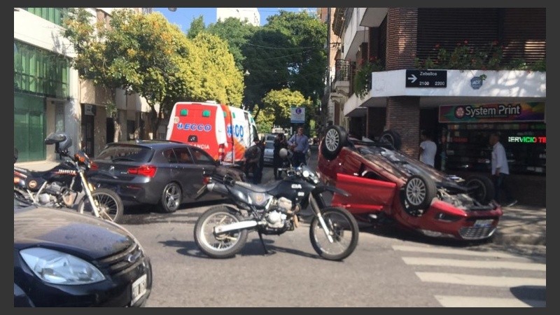 El tremendo choque de Zeballos y Balcarce. 