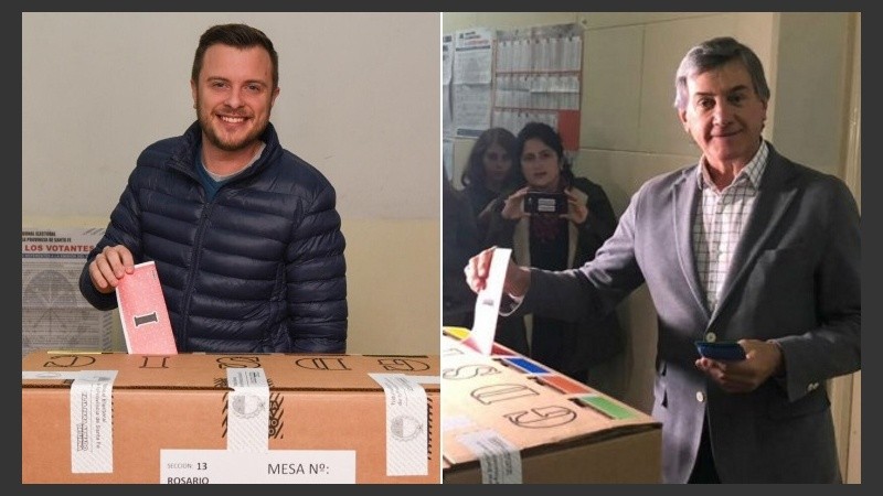 Así votaron Roy y Boasso este domingo. 