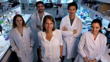 El equipo que trabaja junto a Marina Simian en el Instituto de Nanosistemas de la UNSAM.