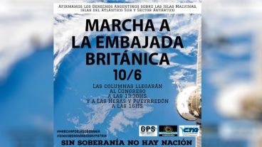 La actividad se realizará en el marco del Día de la Afirmación de los Derechos Argentinos sobre las Islas Malvinas.