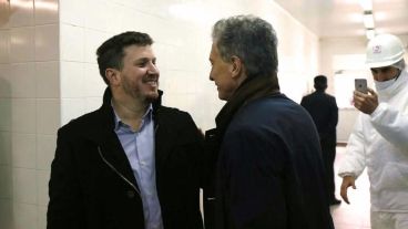 Angelini con el presidente Macri.