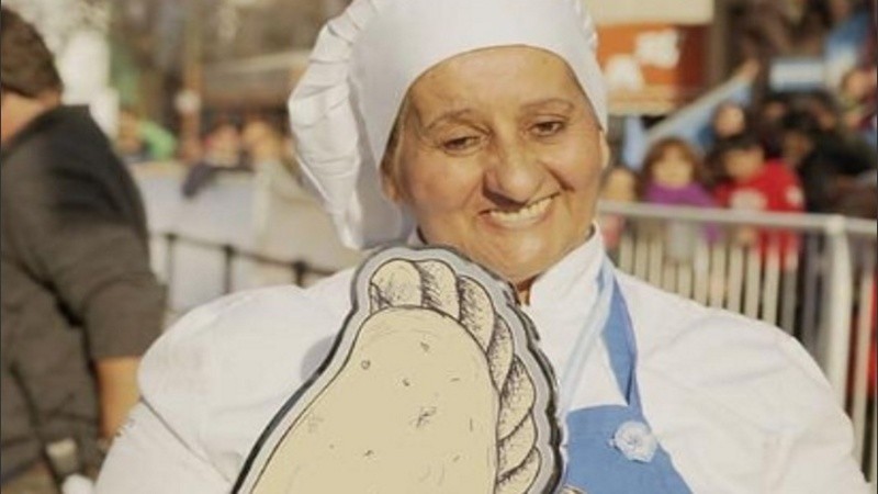 María del Carmen ganó el premio a la mejor empanada del país. 