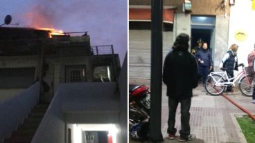 El fuego se inició en un segundo piso.