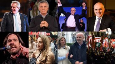 Los candidatos y las últimas acciones de campaña.