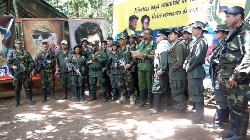 Imagen de un video difundido por las Farc desde la selva.