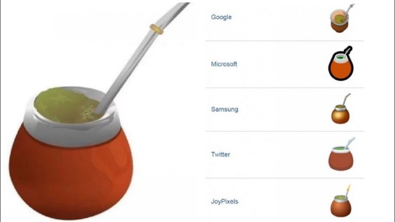 El emoji del mate es una invención de un grupo de diseñadores argentinos.