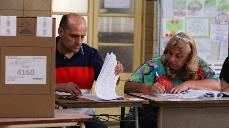 Las imágenes de la votación de este domingo en Rosario. 