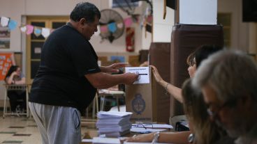 Las imágenes de la votación de este domingo en Rosario.