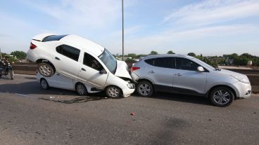 El choque ocurrió este martes pasadas las 7.