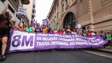 La marcha de este lunes.