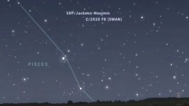 El cometa alcanzará una magnitud máxima el 27 de mayo.