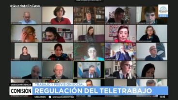 La Comisión de Trabajo del Senado analizó el proyecto de teletrabajo.