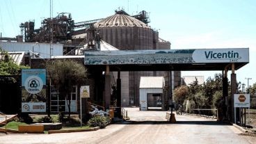 La planta de Vicentin en San Lorenzo.