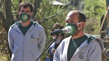 Franco, de la reserva Mundo Aparte, habló en la sesión del Concejo en las islas.