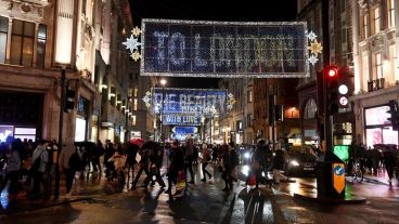 Oxford street después de los anuncios del gobierno.