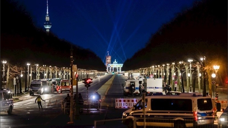 La previa del Año Nuevo en Berlín, Alemania.