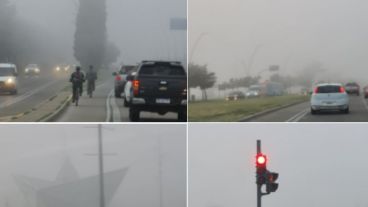 Postales de una ciudad cubierta por la niebla.