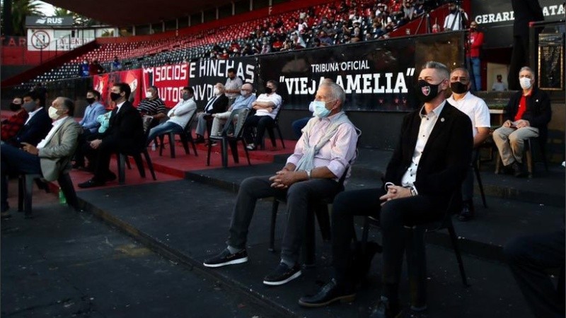 El ex presidente Guillermo Lorente estuvo presente en el acto de celebración por el fin del fideicomiso.