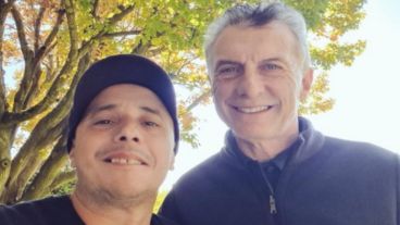 El Dipy y Mauricio Macri.