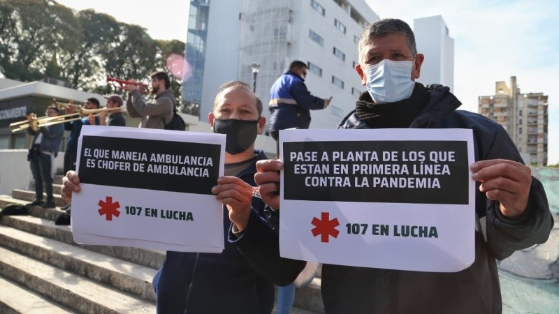 A 16 meses de iniciada la pandemia, los trabajadores del Sies exigen mejoras laborales.