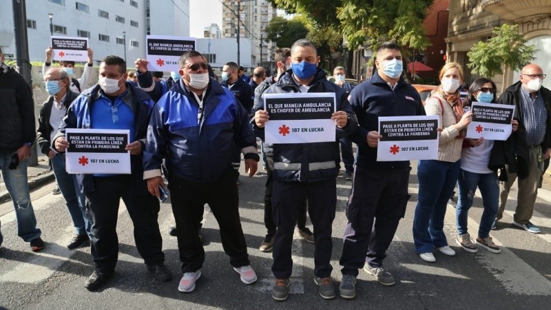 A 16 meses de iniciada la pandemia, los trabajadores del Sies exigen mejoras laborales.