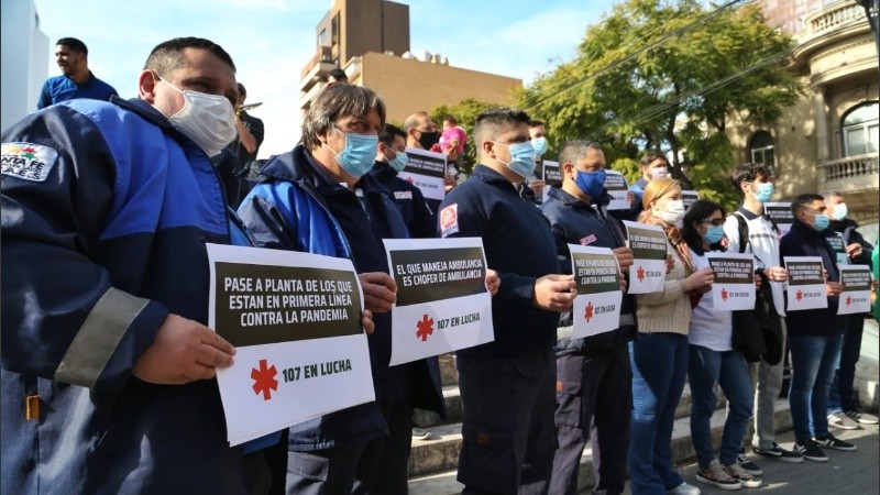 A 16 meses de iniciada la pandemia, los trabajadores del Sies exigen mejoras laborales.