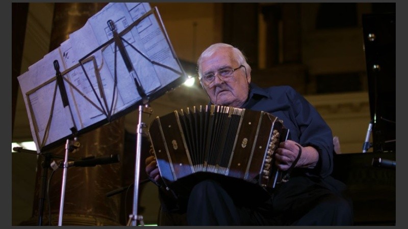 El bandoneonista Cholo Montironi.